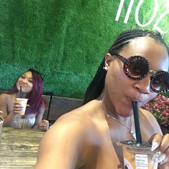 1102 Bubble Tea & Bites - Enjoying Tea with family! - Desserts Near Me - Arlington, Texas