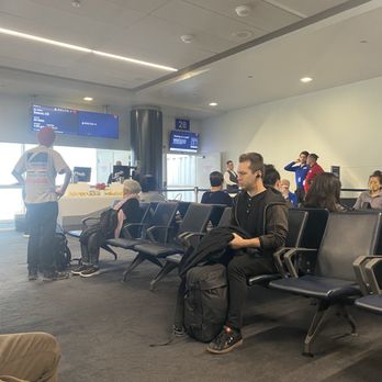 Delta Air Lines - Delta boarding in LAX airport - Airlines Near Me - Los Angeles, California
