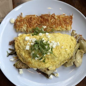 Mama's Egg House - I ordered the Mediterranean omelette, I got no sun-dried tomatoes and added nopal, I enjoyed the nopal and onion! - Breakfast & Brunch Near Me - Idyllwild, California Mama's Egg House - I ordered the Mediterranean omelette, I got no sun-dried tomatoes and added nopal, I enjoyed the nopal and onion! - Breakfast & Brunch Near Me - Idyllwild, California
