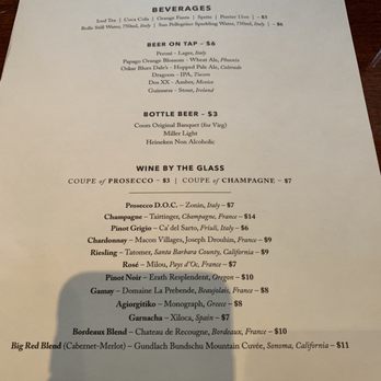 The Farish House - Beer and Wine menu - Wine Bars Near Me - Phoenix, Arizona The Farish House - Beer and Wine menu - Wine Bars Near Me - Phoenix, Arizona