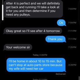 Proof of texting with no answer prior to negative review Proof of texting with no answer prior to negative review