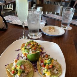 Ceviche tostadas