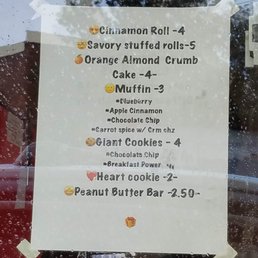 [2/12/19] Food menu