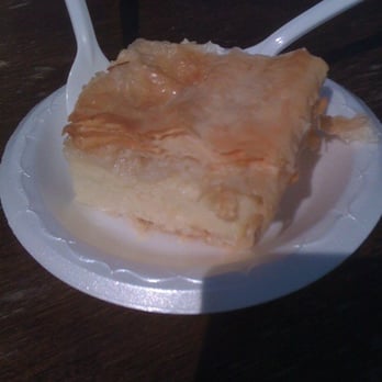 OC Greekfest - Galactobouriko (custard baked in phyllo dough with honey syrup) - Venues & Event Spaces Near Me - Anaheim, California OC Greekfest - Galactobouriko (custard baked in phyllo dough with honey syrup) - Venues & Event Spaces Near Me - Anaheim, California