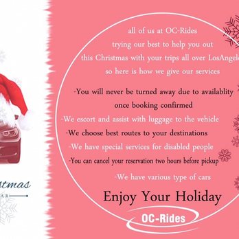 OC-Rides - We are all ready to help you with your holiday trips - Taxis Near Me - Mission Viejo, California OC-Rides - We are all ready to help you with your holiday trips - Taxis Near Me - Mission Viejo, California