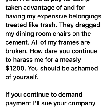 Local Moves - My response to Fast Movers LLC after discovering all of my vandalized possessions - Movers Near Me Local Moves - My response to Fast Movers LLC after discovering all of my vandalized possessions - Movers Near Me