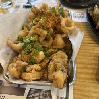 Mama Lu's Dumpling House - Deep fried SALT AND PEPPER SQUID (Tray) - Dim Sum Near Me - Tustin, California Mama Lu's Dumpling House - Deep fried SALT AND PEPPER SQUID (Tray) - Dim Sum Near Me - Tustin, California
