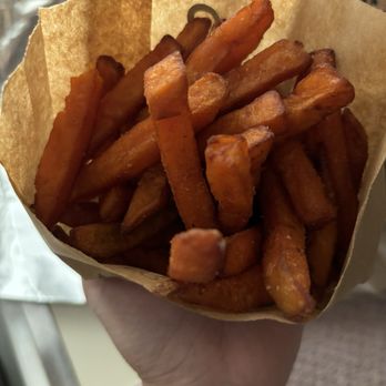 Nice Burger - 4.79 SWEET POTATO FRIES - Vegan Near Me - Stanton, California Nice Burger - 4.79 SWEET POTATO FRIES - Vegan Near Me - Stanton, California