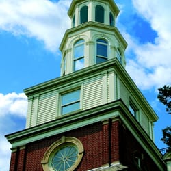 Our Lady of Mercy Academy - Mercy's 117 ft. colonial tower, patterned after Independence Hall in Philadelphia.