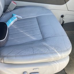 Cleaned my leather seats Cleaned my leather seats