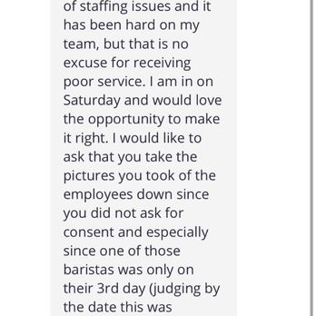 Starbucks - trying to inbox me low key instead if replying in public to make themselves look better. - Coffee & Tea Near Me - Riverside, California Starbucks - trying to inbox me low key instead if replying in public to make themselves look better. - Coffee & Tea Near Me - Riverside, California