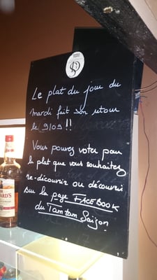 Menu photo 2 Tam Tam Saïgon Bordeaux, 33 Menu photo 2 Tam Tam Saïgon Bordeaux, 33