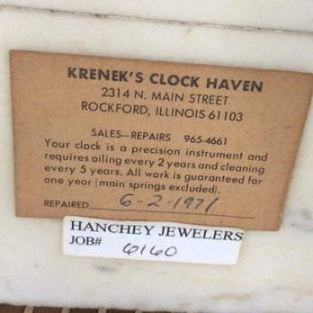 Krenek's Clock Haven - Clock Repair Near Me - Loves Park, Illinois Krenek's Clock Haven - Clock Repair Near Me - Loves Park, Illinois