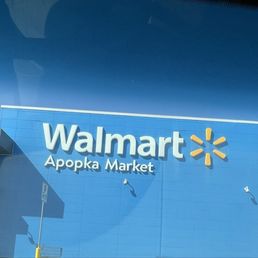 Exterior outside entrance of Walmart Fuel Station - Front of grocery store. - Apopka, Florida Exterior outside entrance of Walmart Fuel Station - Front of grocery store. - Apopka, Florida