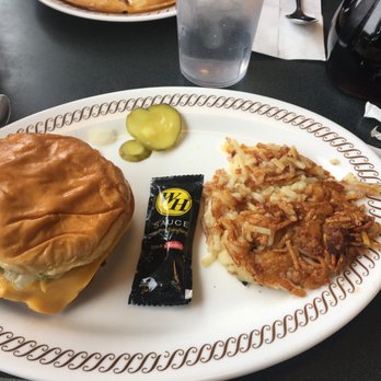Waffle House #1386 - Cheeseburger and Hash Browns - Breakfast & Brunch Near Me - Bowling Green, Ohio Waffle House #1386 - Cheeseburger and Hash Browns - Breakfast & Brunch Near Me - Bowling Green, Ohio