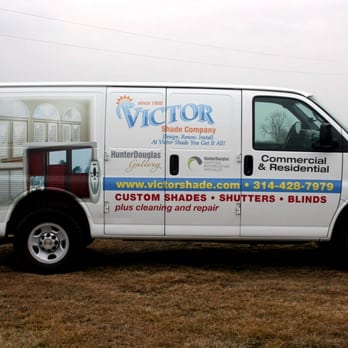 Victor Shade - Look for our van driving in the Greater St. Louis area. - Shades & Blinds Near Me - St. Louis, Missouri Victor Shade - Look for our van driving in the Greater St. Louis area. - Shades & Blinds Near Me - St. Louis, Missouri