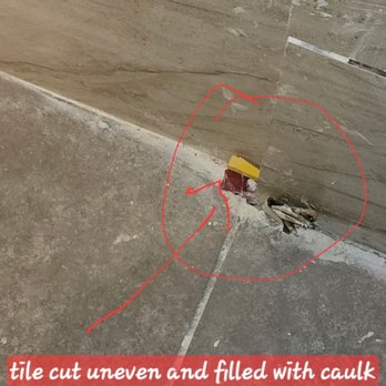 Most Repairs - Cut the tiles on the floor which was not a part of the job and and filled it with caulk. - Fences & Gates Near Me Most Repairs - Cut the tiles on the floor which was not a part of the job and and filled it with caulk. - Fences & Gates Near Me