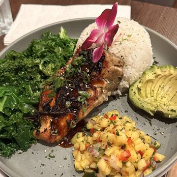 Big Basin Burger Bar - Teriyaki Salmon Bowl - Burgers Near Me - Saratoga, California Big Basin Burger Bar - Teriyaki Salmon Bowl - Burgers Near Me - Saratoga, California