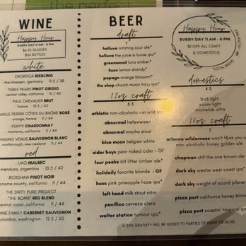 Perfect Pear Bistro - 4/2026- wine and beer menu - New American Near Me - Chandler, Arizona Perfect Pear Bistro - 4/2026- wine and beer menu - New American Near Me - Chandler, Arizona