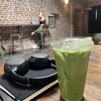 Golden State Coffee Roasters - Iced matcha with oat milk - Coffee Roasteries Near Me - Placentia, California Golden State Coffee Roasters - Iced matcha with oat milk - Coffee Roasteries Near Me - Placentia, California
