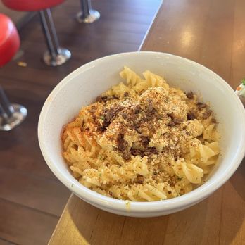 Veggie Grill by Next Level - Truffle Mac + Cheese - Vegan Near Me - Long Beach, California Veggie Grill by Next Level - Truffle Mac + Cheese - Vegan Near Me - Long Beach, California