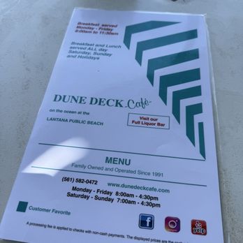 The Dune Deck Cafe - Breakfast & Brunch Near Me - Lantana, Florida