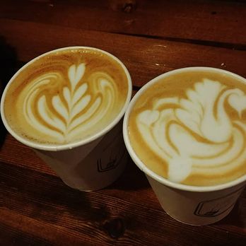 High Five Coffee - Vanilla latte and caramel latte - Coffee & Tea Near Me - Asheville, North Carolina High Five Coffee - Vanilla latte and caramel latte - Coffee & Tea Near Me - Asheville, North Carolina