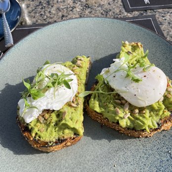 The Rooftop - Avocado toast with poached egg - Asian Fusion Near Me - Beverly Hills, California