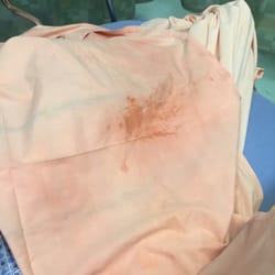 Sheet in the ER. Not my mother's blood!