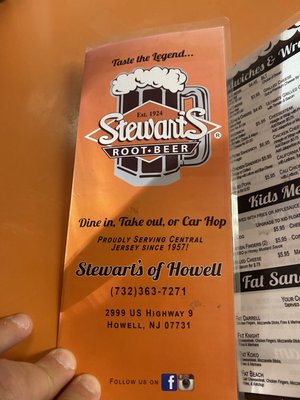 Menu photo 2 Stewart’s Root Beer  Howell, NJ