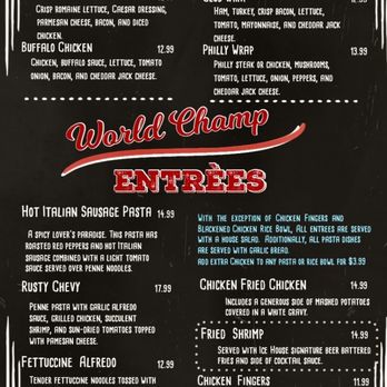Ice House - Menu - Sports Bars Near Me - Omaha, Nebraska