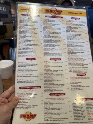 Menu photo 1 Sunrise Diner Brunswick, GA