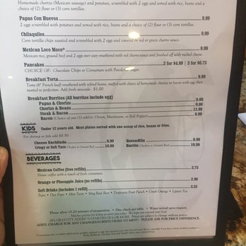 El Charro Mexicano - Menu - Mexican Near Me - Aiea, Hawaii