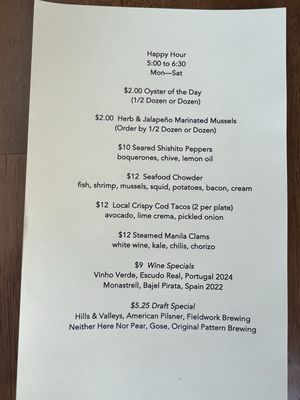 Menu photo 7 Bar Crudo San Francisco, CA Menu photo 7 Bar Crudo San Francisco, CA