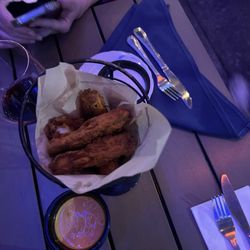 Leroy Fox - South End - Best zucchini fries I've had in my life with bang bang sauce and ranch sauce.