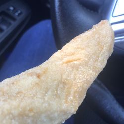 Fried catfish. No seasoning. No taste.