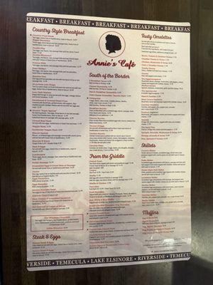 Menu photo 3 Annie's Cafe Riverside, CA