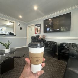 Coffee and movies in waiting room!! Coffee and movies in waiting room!!