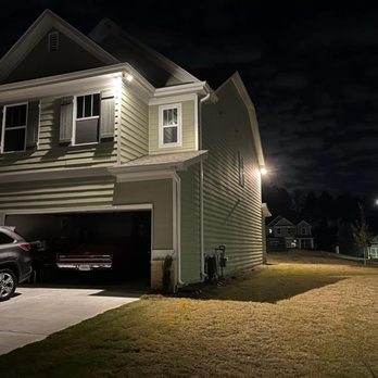 MK Electric - New flood lights on this home. - Electricians Near Me