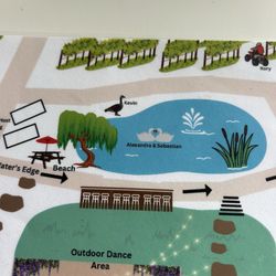Paschal Winery - Map of the pond area