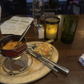 Fork - tomato basil bisque with gluten free grilled cheese - New American Near Me - Boise, Idaho