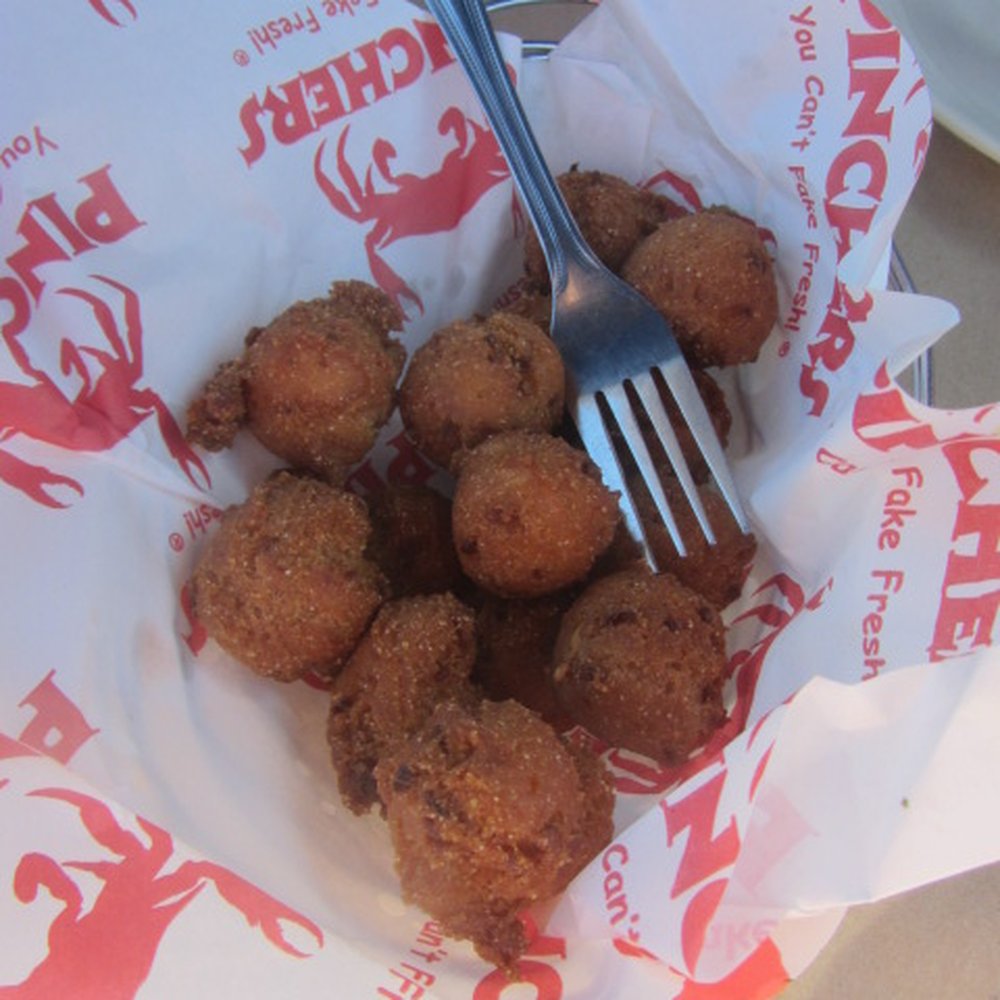 Pinchers - hush puppies, just OK - Seafood Near Me - Naples, Florida Pinchers - hush puppies, just OK - Seafood Near Me - Naples, Florida