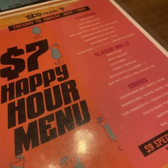 Tokyo Pearl - Happy Hour Menu - Sushi Bars Near Me - Washington, DC, District of Columbia