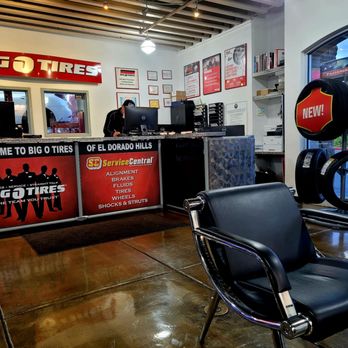 Big O Tires - Nice, big, clean, and organized waiting room. Great furniture to sit and wi-fi! I see you, Steve :-) - Tires Near Me - El Dorado Hills, California Big O Tires - Nice, big, clean, and organized waiting room. Great furniture to sit and wi-fi! I see you, Steve :-) - Tires Near Me - El Dorado Hills, California