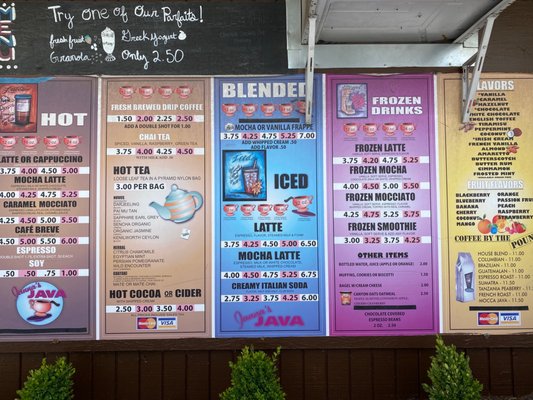 Menu photo 1 Janna's Java Tooele, UT