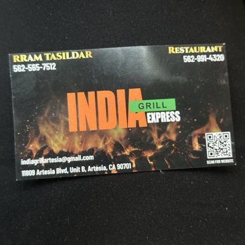 India Grill Express - Biz card - Indian Near Me - Artesia, California India Grill Express - Biz card - Indian Near Me - Artesia, California
