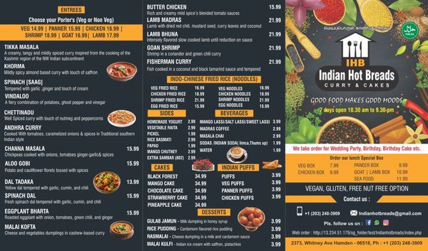 Menu photo 1 Indian hot breads Hamden, CT