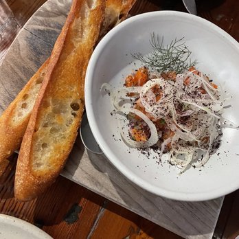 Manuela - Trout tartare - New American Near Me - Los Angeles, California Manuela - Trout tartare - New American Near Me - Los Angeles, California