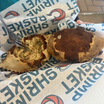 Shrimp Basket - Stuffed crab cakes - Seafood Near Me - Destin, Florida