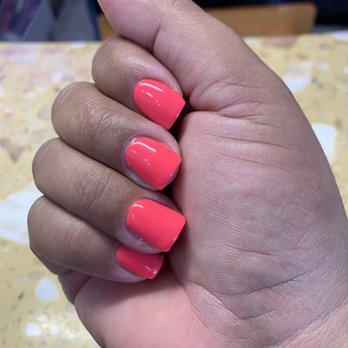V-Tech Nails and Spa - Gel #651 perfect for Summer - Nail Salons Near Me - Fresno, California